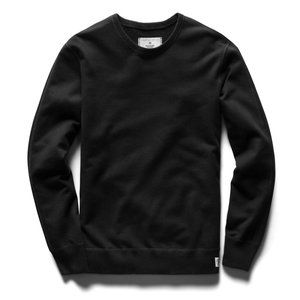 Reigning Champ MIDWEIGHT TERRY CREWNECK, Men's Medium, Black